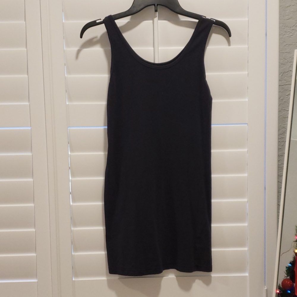 Dark blue beach dress